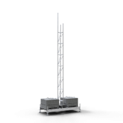 Set up device | for lattice tower